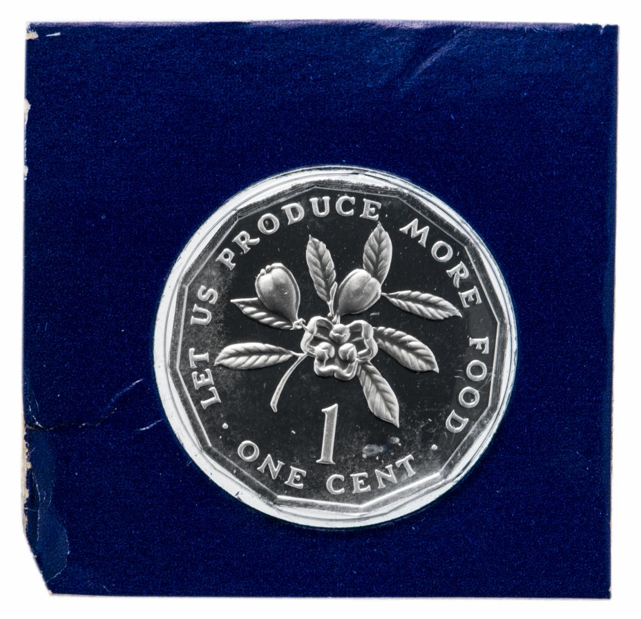 купить Ямайка 1 цент (cent) 1977 (Отметка монетного двора "FM")