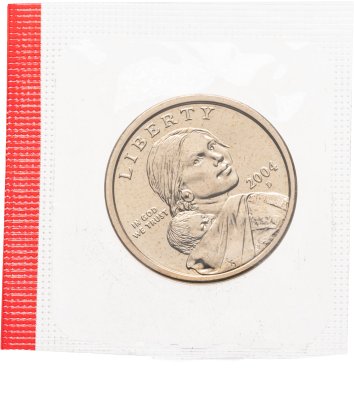 купить США 1 доллар (dollar) 2004 "Sacagawea dollar (Сакагавея доллар - парящий орёл)" в запайке