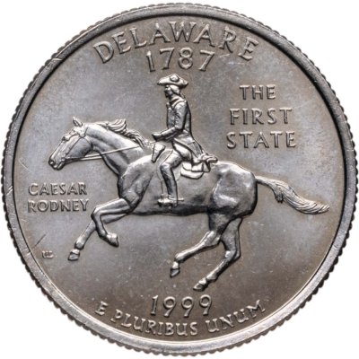 купить США 1/4 доллара (квотер, 25 центов) 1999 D "Штат Делавэр"