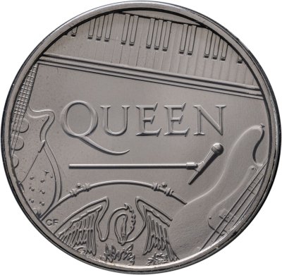 купить Великобритания 5 фунтов 2020 "Группа Queen" в буклете
