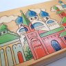 Купить Шкатулка с изображением архитектурного ансамбля, дерево, выжигание, роспись, СССР, 1960-1990 гг.