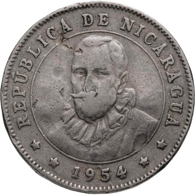 купить Никарагуа 25 сентаво (centavos) 1954