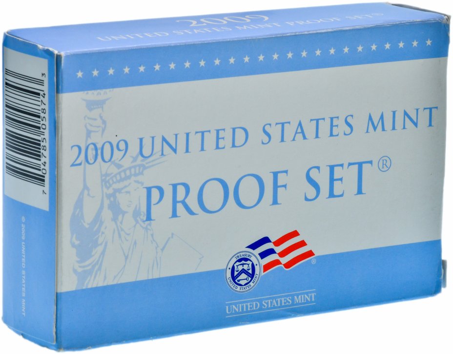 купить США полный годовой набор монет proof 2009 (18 монет в официальном буклете)