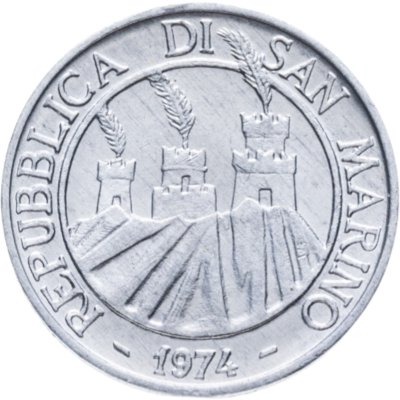 купить Сан-Марино 1 лира 1974