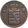 Купить Германия, Саксония 1 пфенниг 1843
