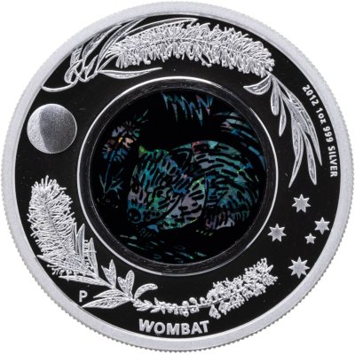 купить Австралия 1 доллар 2012 "Вомбат Опал" , в футляре с сертификатом