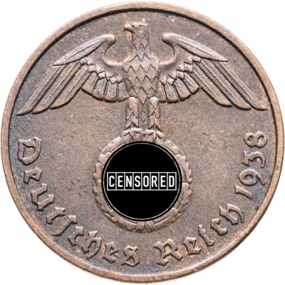 купить Германия (Третий рейх) 2 рейхспфеннига (reichspfennig) 1938 F