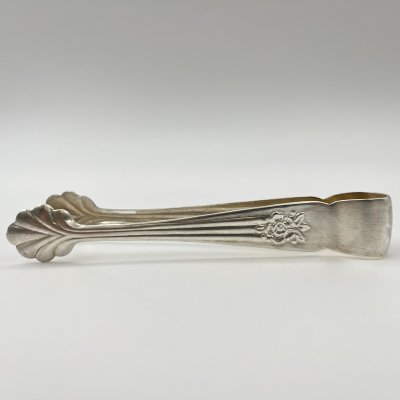 купить Щипцы для сахара "Серебряная роза", мНЦ (медь-никель-цинк), Кольчугинский завод цветных металлов, СССР, 1960-1990 гг.