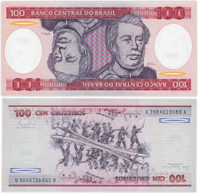 купить Бразилия 100 крузейро 1984