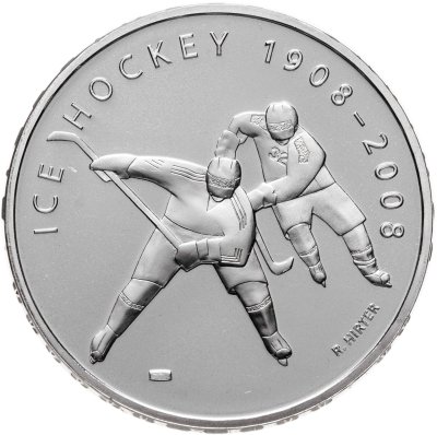 купить Швейцария 20 франков 2008 "100 лет хоккею" в капсуле