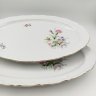Купить Пара больших блюд овальной формы с декором в виде полевых цветов, фарфор, деколь, золочение, Kahla, ГДР, 1960-1990 гг.