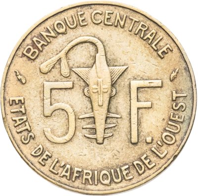купить Западная Африка (BCEAO) 5 франков (francs) 1984