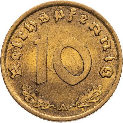 купить Германия (Третий рейх) 10 рейхспфеннигов (reichspfennig) 1938