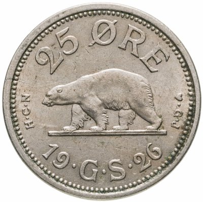купить Гренландия 25 эре 1926 год