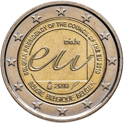 купить Бельгия 2 евро 2010 "Председательство Бельгии в Совете Европейского Союза"
