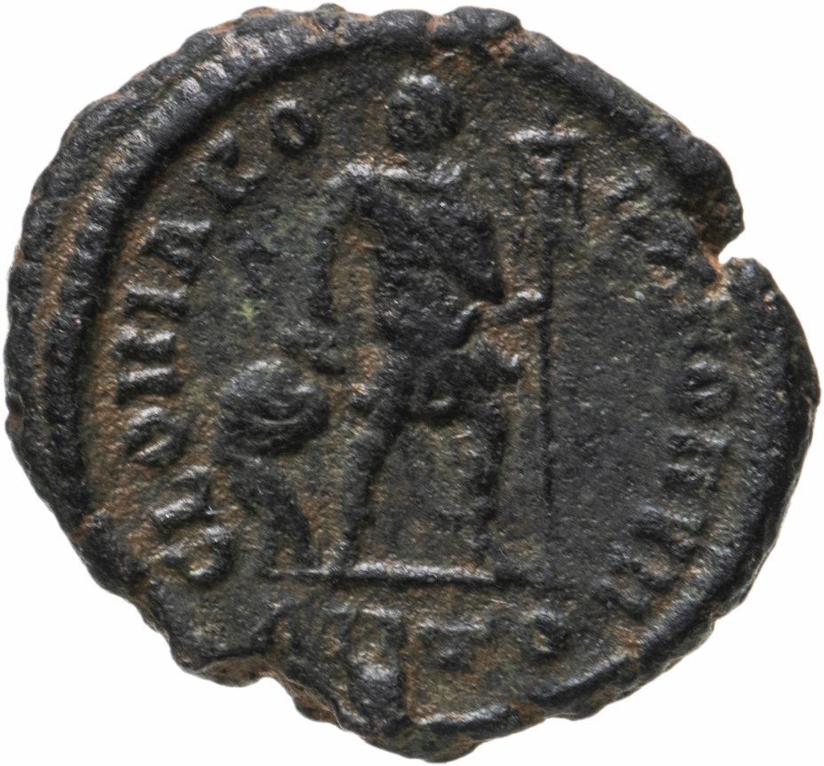 купить Римская Империя, Валент , Нуммий, 364-367 г.( Император идет вправо, волочит за волосы пленника)