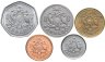 Купить Барбадос набор монет 1973 - 2001 год 1, 5, 10, 25 центов и 1 доллар ( 5 штук)
