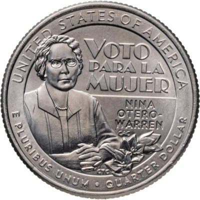 купить США 1/4 доллара (25 центов, квотер) 2022 P Американские женщины - Суфражистка Нина Отеро-Уоррен (4-я)