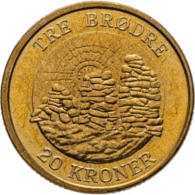 купить Дания 20 крон (kroner) 2006 "Три брата, западное побережье Гренландии"