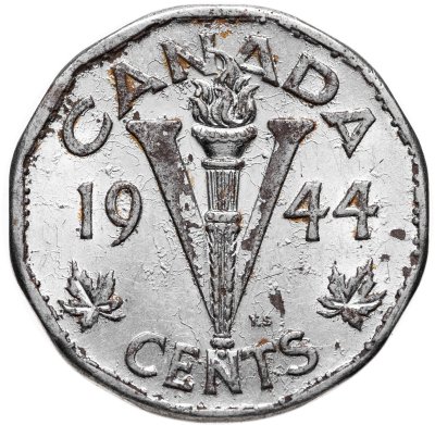 купить Канада 5 центов (cents) 1944