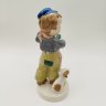 Купить Статуэтка "Мальчик с собакой, играющий на гармошке", фарфор, роспись, Европа, 1970-1990 гг.