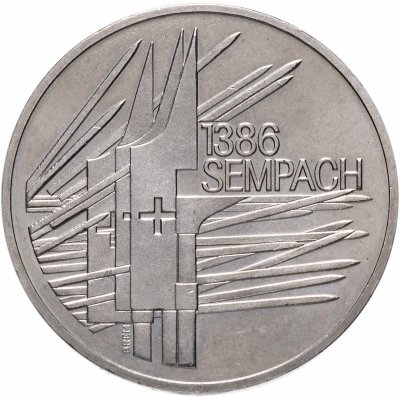 купить Швейцария 5 франков (francs) 1986 "500 лет битве при Земпахе"
