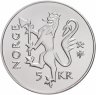 Купить Норвегия 5 крон 1997 "350 лет Норвежской почтовой службе"