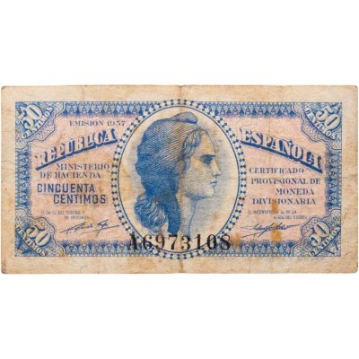 купить Испания 50 сантимов 1937 года (Pick 93)