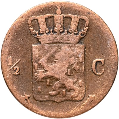 купить Нидерланды 1/2 цента (cent) 1875