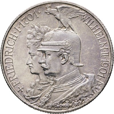 купить Германия (Империя) 2 марки (mark) 1901 "200 лет Пруссии"
