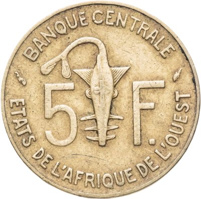 купить Западная Африка (BCEAO) 5 франков (francs) 1985