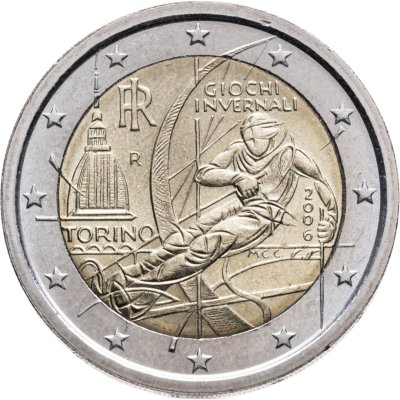 купить Италия 2 евро (euro) 2006 "XX зимние Олимпийские игры 2006 года в Турине"