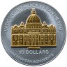 Купить Науру 10 долларов 2003 монета-трансформер "Европейские монументы - Ватикан Базилика Святого Петра" в футляре