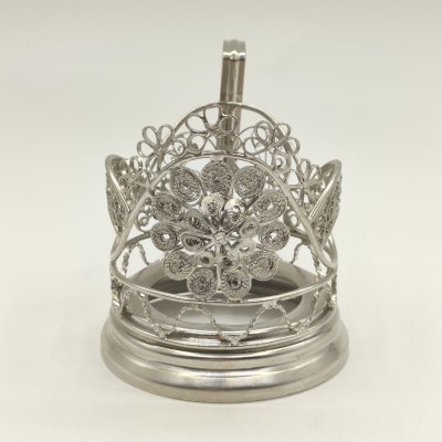 купить Подстаканник, выполненный в технике ажурной скани, Производственное объединение «Урарту», Комбинат Нархудпромыслов, металл, скань, СССР, 1970-1980 гг.