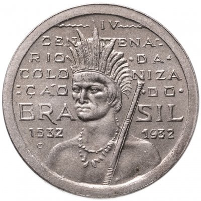 купить Бразилия 100 рейс (reis) 1932 400 лет колонизации