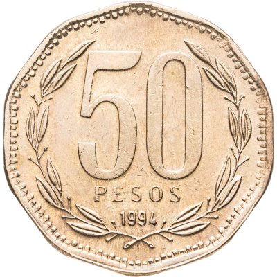 купить Чили 50 песо (pesos) 1994