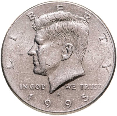 купить США 50 центов (1/2 доллара, half dollar) 1995 P Kennedy Half Dollar (Кеннеди) знак монетного двора "P" - Филадельфия