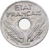 Купить Франция 20 сантимов (centimes) 1941  Номинал - "VINGT"