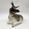 Купить Статуэтка "Лось", скульптор П.П. Веселов, фарфор, аэрография, Ленинградский фарфоровый завод (ЛФЗ), Российская Федерация, 1991-2005 гг.