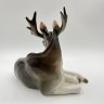 Купить Статуэтка "Лось", скульптор П.П. Веселов, фарфор, аэрография, Ленинградский фарфоровый завод (ЛФЗ), Российская Федерация, 1991-2005 гг.