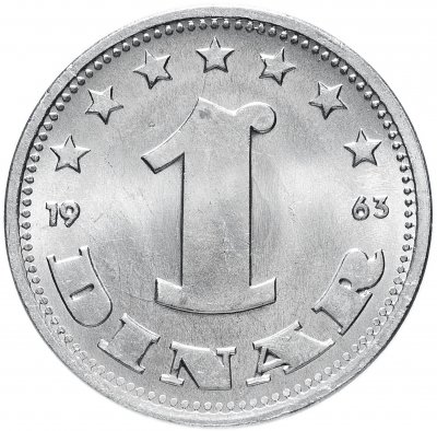 купить Югославия 1 динар 1963