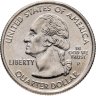 Купить США 25 центов (квотер, 1/4 доллара, quarter dollar) 2007 Квотер штата Вайоминг, СЛУЧАЙНЫЙ знак монетного двора