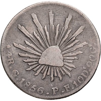 купить Мексика 4 реала 1856 Go PF