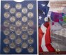 Купить США набор из 56 монет 25 центов (1/4 доллара, квотер) 1999-2009  "Штаты и Территории" в альбоме
