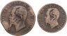 Купить Италия набор 5 и 10 чентезимо 1861-1863