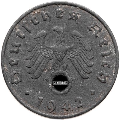 купить Германия, Третий рейх 10 рейхспфеннигов (reichspfennig) 1942, знак монетного двора: "A" - Берлин