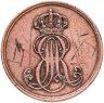 Купить Германия, Ганновер 1 пфенниг 1845