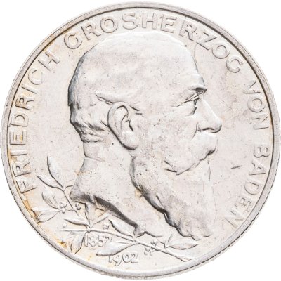 купить Германия (Империя) 2 марки (mark) 1902 50 лет правлению Фридриха I