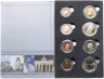 Купить Ватикан 2011 набор из 8 монетовидных жетонов пробных евро "Сотворение Адама" в буклете