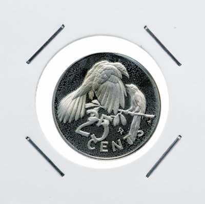 купить Британские Виргинские острова 25 центов (cents) 1973